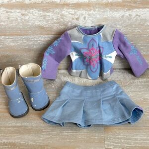 American Girl Doll I Like Your Style Meet Outfit Skort Shirt Boots Just Like You